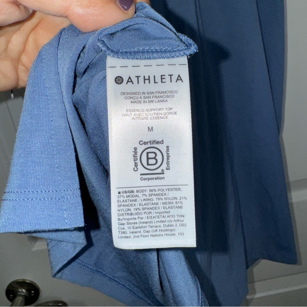 Athleta Essence Support top size medium NWT - Picture 9 of 11